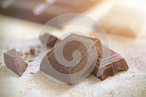 Some ounces of dark chocolate