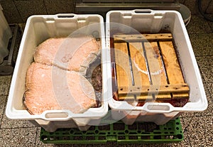 Some pieces of Gailtaler bacon