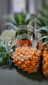 Some pineapples that rich of vitamins such as vit C, vit A etcetera photo