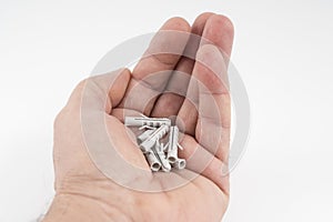 Some plastic wall plugs