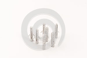 Some plastic wall plugs