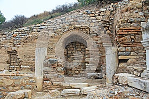 Some of the Restored Ruins of Ancient Ephesus in Turkey