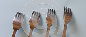 Some silver forks