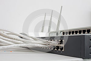 Some technicians have a tendency to use the terms router, switch