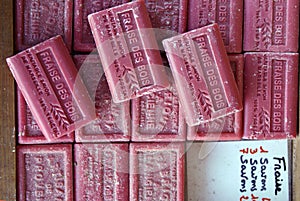 Some typical handmade Provence soaps