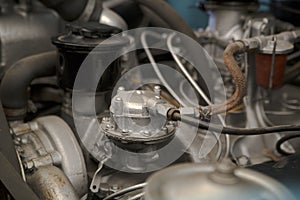 Some vehicle engine with its mechanical parts