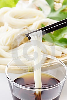 Somen - Japanese style thin wheat noodles - photo