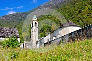 Someo in the Maggia Valley  Ticino in Switzerland photo