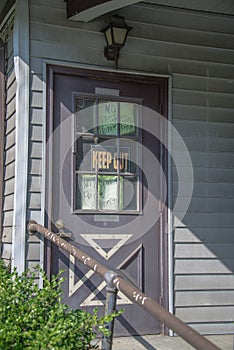 Someone does not want visitors at their door