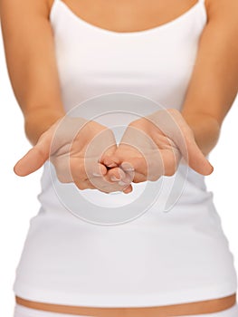 Something on the palms