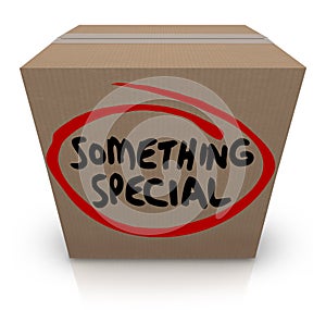 Something Special Cardboard Box Gift Delivery Unique Contents