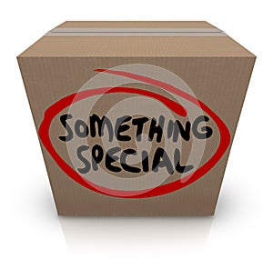 Something Special Cardboard Box Gift Delivery Unique Contents photo