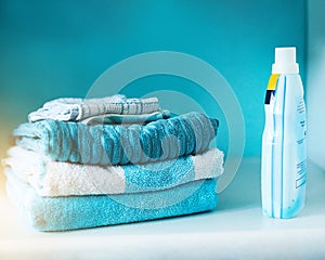 Something to remind you of home. clean linen in the laundry room.