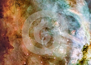 Somewhere in extreme deep space. Carina Nebula star birth