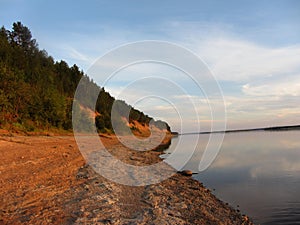 Somewhere on the shore of the Malaya Severnaya Dvina. Not far from the VelikiyUsyug.