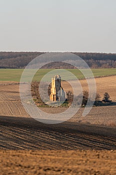 Somoly ruin church in Regoly Hungary