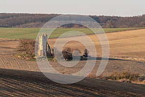 Somoly ruin church in Regoly Hungary