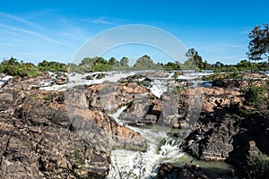 Somphamit Waterfalls or Liphi Waterfalls at Don Khone island in Laos