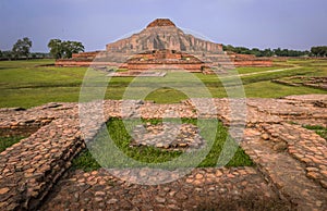 Sompur mahabihar which is situated in Naogaon, Bangladesh photo