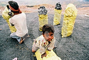 Son of the coal worker, India