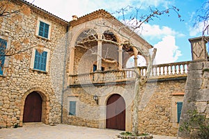 Son Marroig building at the western coast of Mallorca, Spain photo