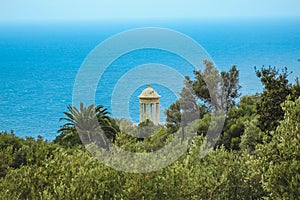 Son Marroig pavillion at the western coast of Mallorca, Spain photo