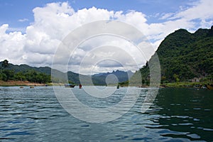 Son river in the Phong Nha Cave in Phong Nha-Káº» BÃ ng National Park.