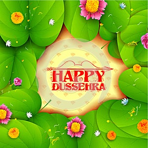 Sona patta for wishing Happy Dussehra on occassion of Navratri Vijayadashmi