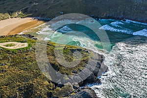 Sonabia beach in Cantabrian sea, Spain