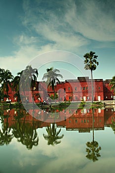 Sonargaon museum and the clouds