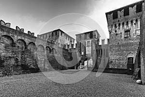 Soncino medieval castle in Lombardia