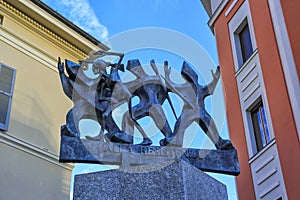 Sondrio, monument to the resistance