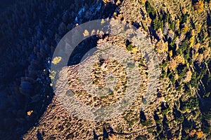 Sondrio - Valtellina IT - Autumnal aerial view of Alpe Colina photo