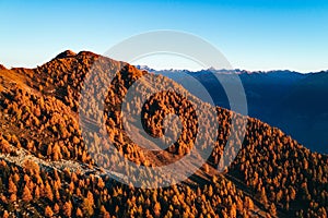 Sondrio - Valtellina IT - Autumnal view of Alpe Colina photo