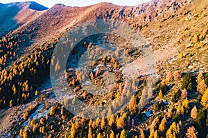 Sondrio - Valtellina IT - Autumnal view of Alpe Colina photo