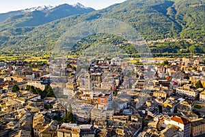 Sondrio, Valtellina IT, Panoramic view