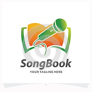 Song Book Logo Design Template