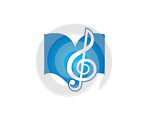 song book logo icon template