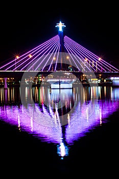 Song Han Bridge with Reflection in Water