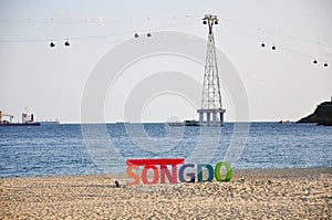 Songdo beach skyline, Busan, South Korea