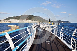 Songdo beach skywalk, Busan, South Korea