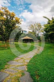 Songdo International City Michuhol Park in Incheon, Korea