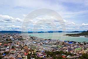 Songkhla city and lake