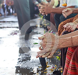 Songkran festival - Thai older person day