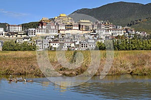 Songzanlin Monastery in Yunnan Province in China.