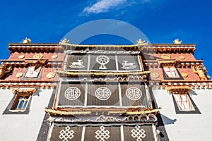 Songzanlin Temple or the Ganden Sumtseling Monastery also known as little Potala Palace in Lhasa, is a Tibetan Buddhist monastery