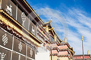Songzanlin Temple or the Ganden Sumtseling Monastery also known as little Potala Palace in Lhasa, is a Tibetan Buddhist monastery