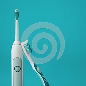 Sonic toothbrush and classic toothbrush