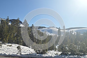 Sonora Pass Completely Snowy With Some Impressive Views Of Yosemite National Park. Nature Travel Holidays.