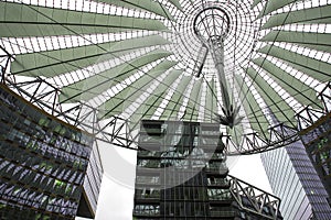 The Sony Center is a publicarea located near the Berlin Potsdamer Platz railway station.